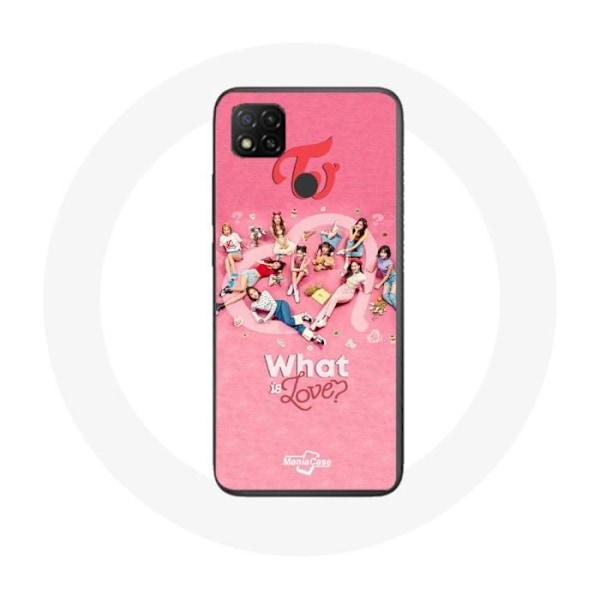Coque för Xiaomi Redmi 9C TWICE Logotyp Röd Affisch What Is Love