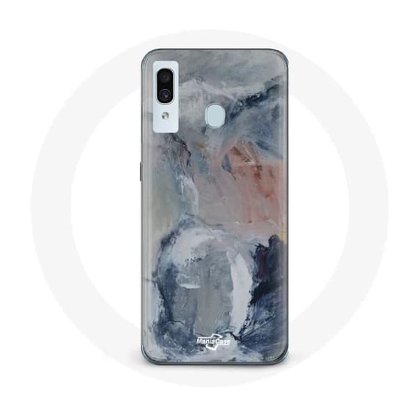 Coque - MANIACASE - Samsung Galaxy A20e - Silikone - Blød - Abstrakt grå Mörkgrå