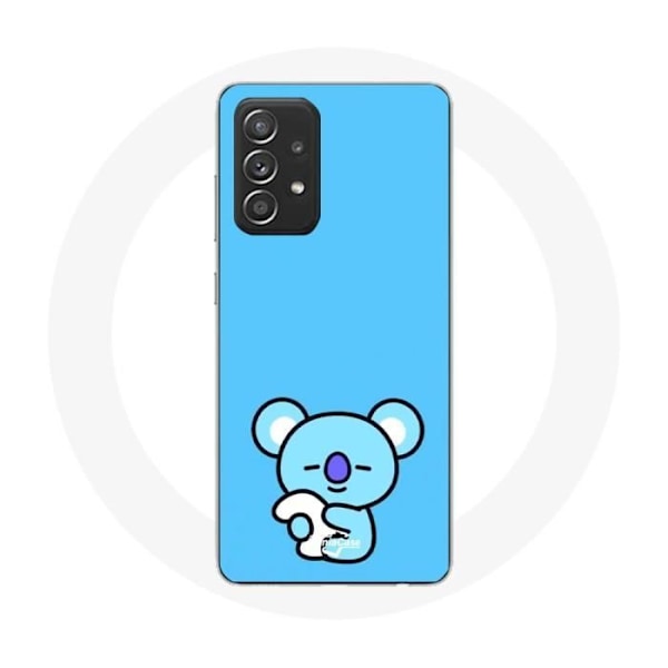 Coque för Samsung Galaxy A33 5G Bangtan BTS BT21 Koya RM Blå Bakgrund