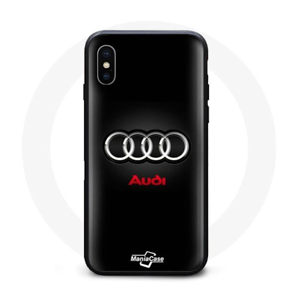 Coque - Audi - Iphone XS Max - Sort - Hård - Stødbeskyttelse