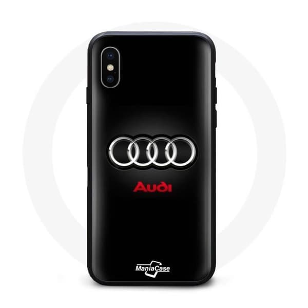 Coque - Audi - Iphone XS Max - Svart - Hård - Stötskydd