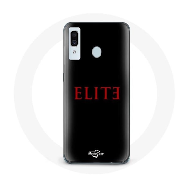 Coque för Samsung Galaxy A20 Elite Säsong 5 Logotyp Röd Svart Bakgrund
