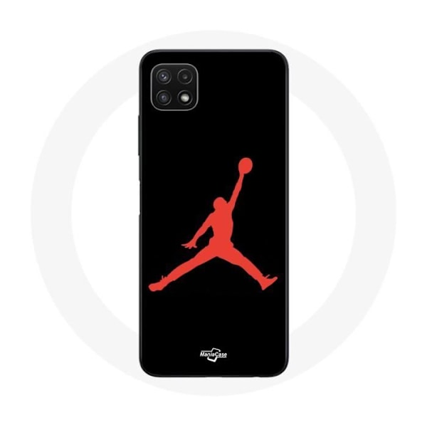 Coque för Samsung Galaxy A22 5G Michael Jordan Logotyp Röd