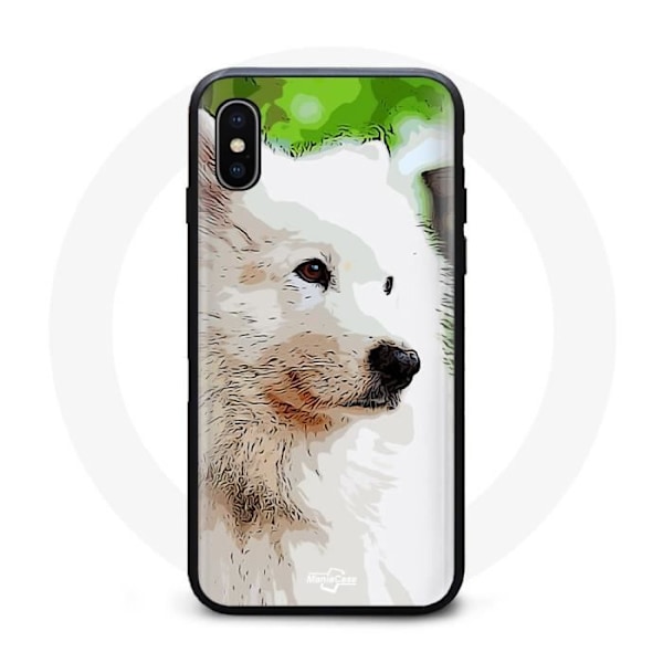 Coque iPhone XS Max Samoyede Vit