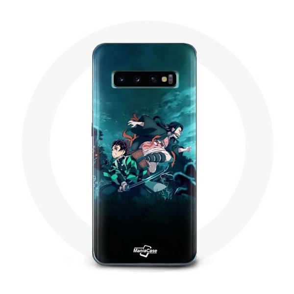 Coque för Samsung Galaxy s10 edge Demon Slayer Manga Tanjiro och Nezuko