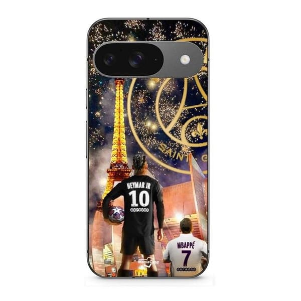 Cover til Google Pixel 9 Neymar Mbappé jul svart