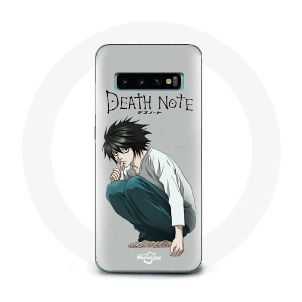 Coque - Samsung - Galaxy S10 - Death Note Anime - Mjuk - Grå