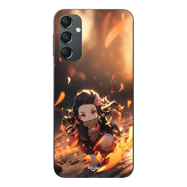 Coque - Maniacase - Samsung Galaxy A24 - Demon Slayer Nezuko - 3D Konst Anime - Mjuk