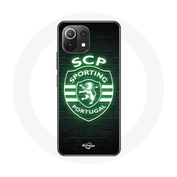 Coque Xiaomi Mi 11 Lite scp sporting portugal lumineux fond noir