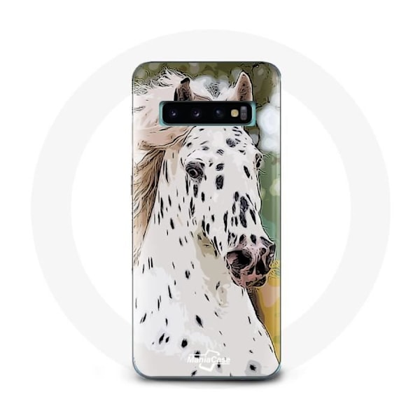 Coque för Samsung Galaxy S10 Edge Appaloosa Vit Häst