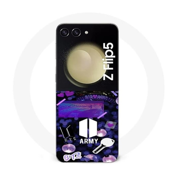Coque Samsung Galaxy Z Flip5 BTS armé logotyp Bangtan Subs