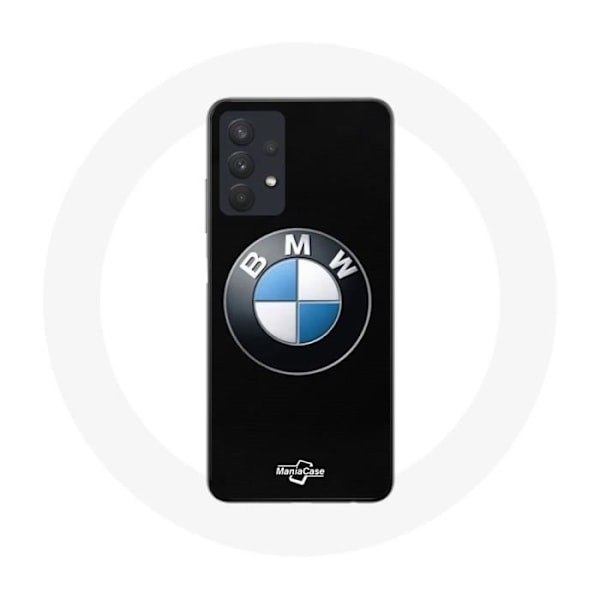 Coque för Samsung Galaxy A32 5G BMW-logotyp svart bakgrund