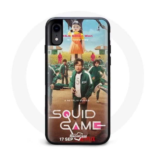 Coque - Maniacase - Iphone X - Squid Game - Silikon - HD-skydd svart