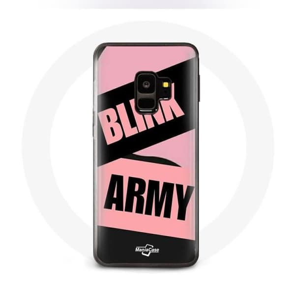 Cover til Samsung Galaxy S9 BTS ARMY og Blackpink Blink Rose Sort