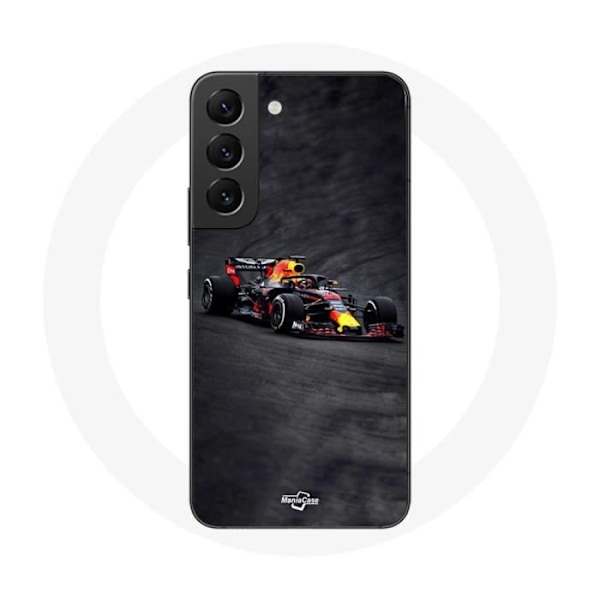Skyddsfodral för Samsung Galaxy S21 FE Formel 1 Max Verstappen F1 svart röd och gul