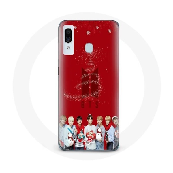 Coque för Samsung Galaxy A20e BTS Bangtan Killar Röd Bakgrund Julklapp 2023