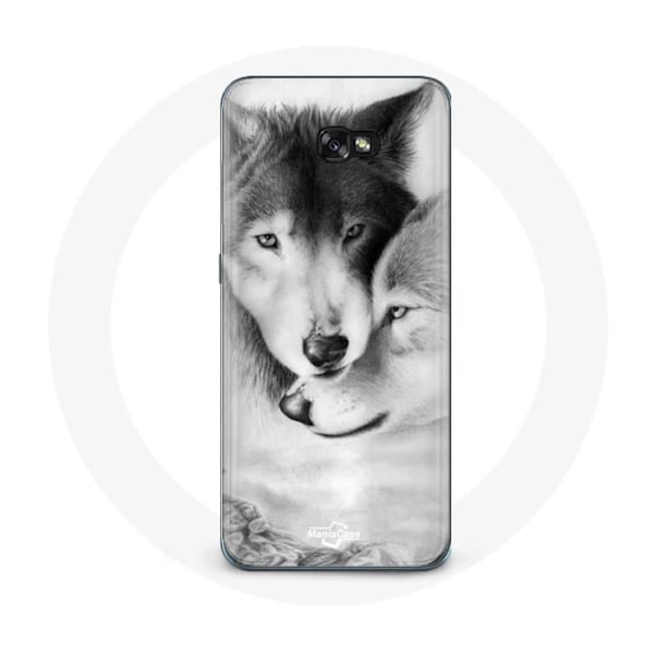 Skal för Samsung Galaxy A3 2017 Varg Duo djur