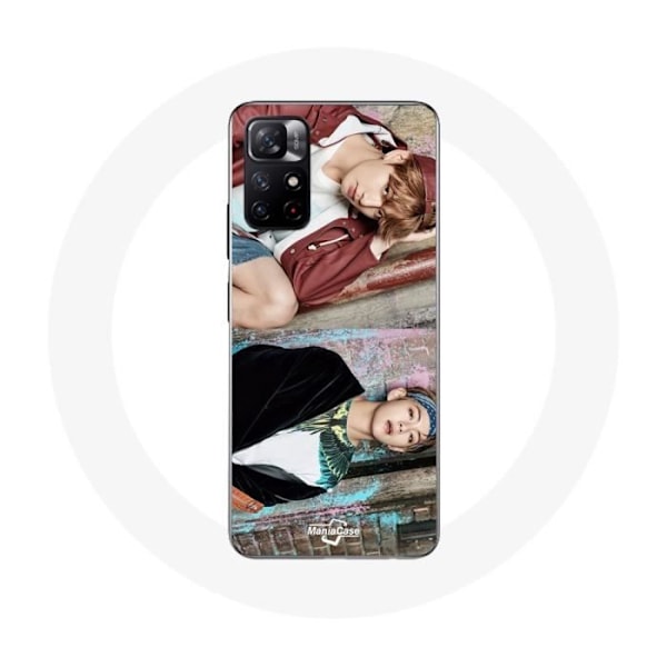 Coque för Xiaomi Redmi Note 11s 5G BTS Kim Taehyung och Jungkook Taekook Teaser Not Today You Never Walk Alone