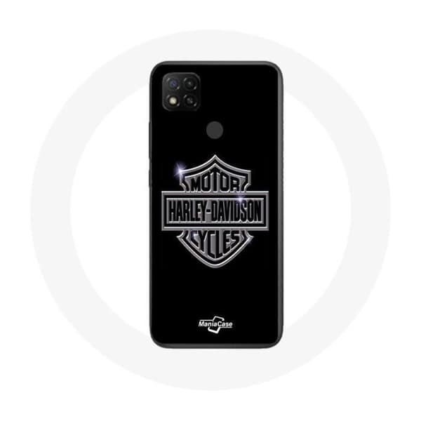 Coque - Maniacase - Xiaomi Redmi 9C - Blød - Sort - Harley Davidson