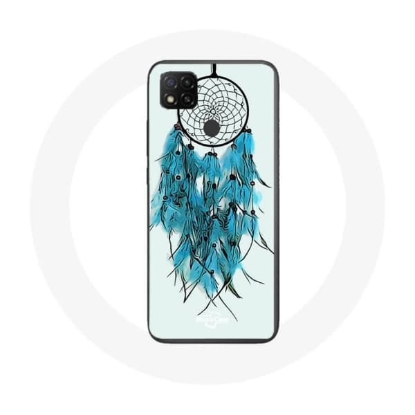 Xiaomi Redmi 9C Drømmefanger Blå Hvid Baggrund