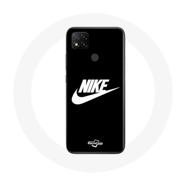 Skydd - Maniacase - Xiaomi Redmi 9C - Nike-logotyp - Mjuk - Svart och Vit Svart vit