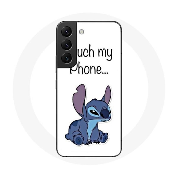 Coque för Samsung Galaxy S22 Lilo och Stitch söt Vit bakgrund