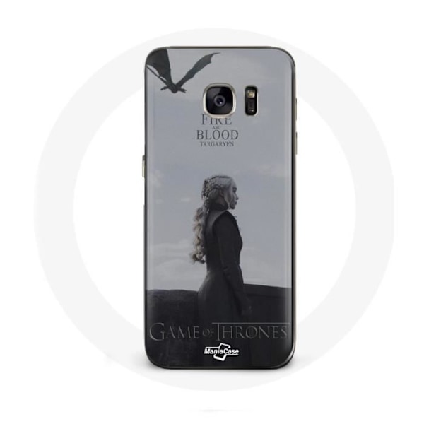 Coque för Samsung Galaxy S6 Edge Game of Thrones Säsong 8 Daenerys Targaryen eld och blod Tronen