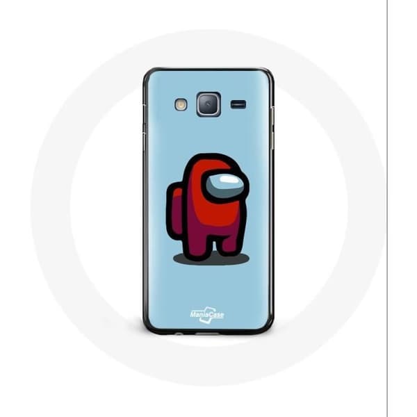 Cover til Samsung Galaxy A3 Among Us videospil Blå baggrund