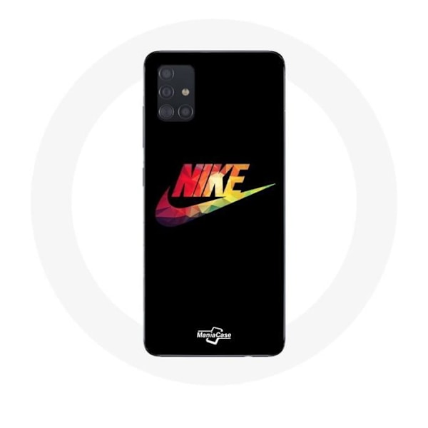 Coque för Samsung Galaxy A51 5G Nike-logotyp svart bakgrund