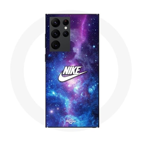 Coque Maniacase för Samsung Galaxy S22 Ultra nike-logotyp vit färgstarkt utrymme