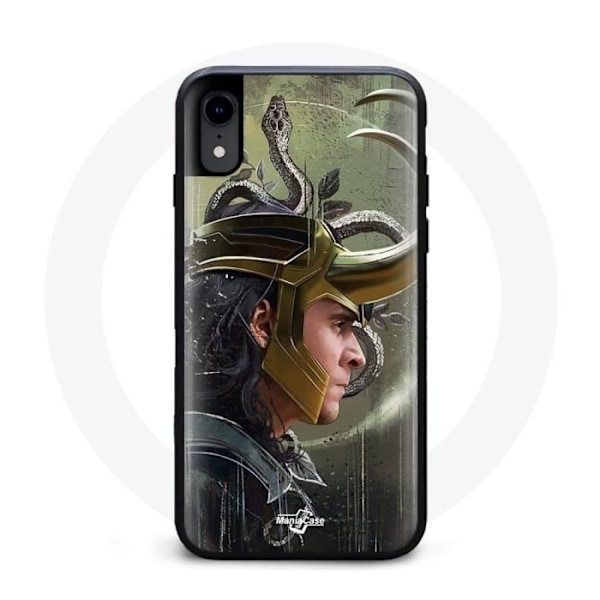Coque för Iphone XR Loki Thor Ragnarok med Hörlurar Fanart Säsong 1