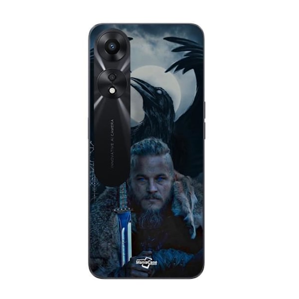 Coque för Oppo A78 5G Vikings Ragnar Lothbrok korp Maniacase