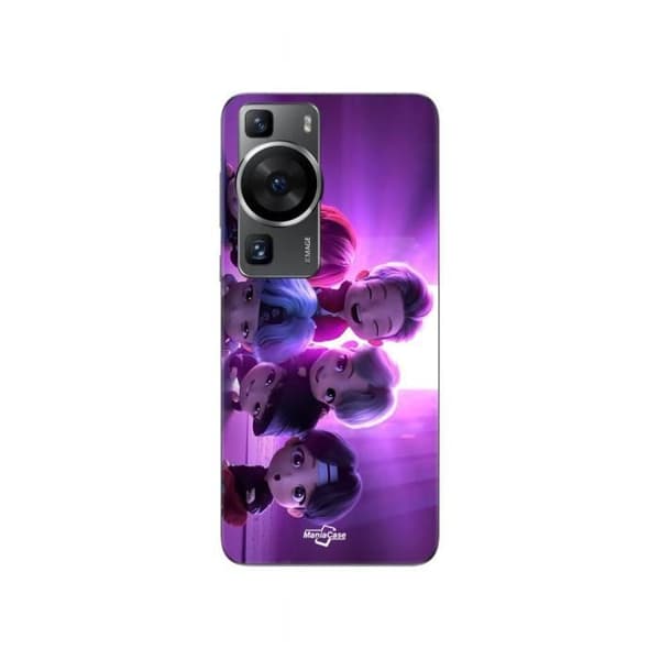 Coque - Maniacase - Huawei P60 - Blød - Sort - BTS Kpop