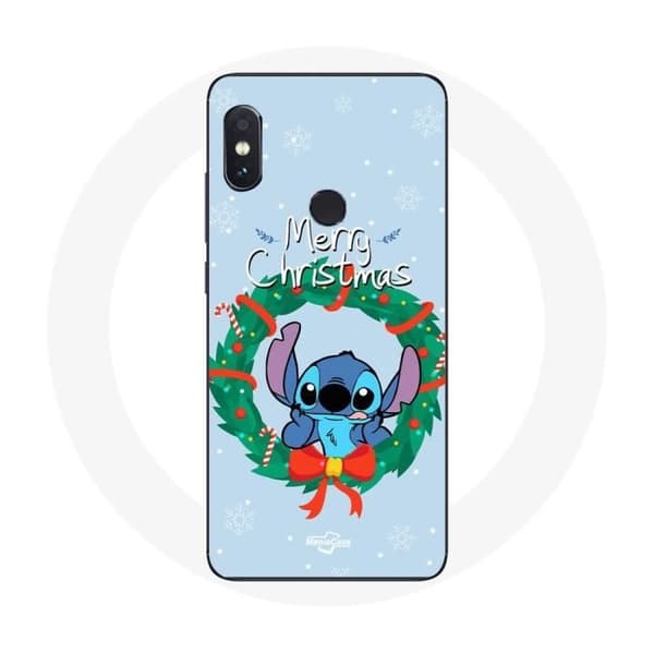 Coque för Xiaomi Redmi Note 5 AI Dual Camera Stitch snö glad jul blå