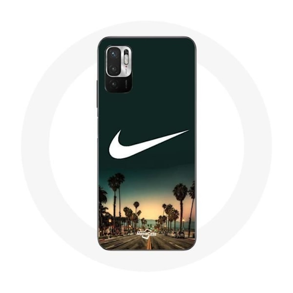 Coque för Xiaomi Redmi Note 10T 5G Nike-logotyp palmträd miami