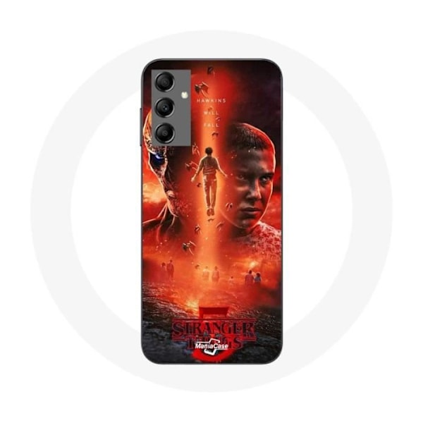 Coque - Maniacase - Samsung Galaxy A14 5G - Mjuk - Svart - Stranger Things Säsong 5