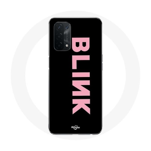 Coque - Maniacase - Oppo A74 5G - Fandom Blackpink - Logotyp Rose - Silikon Svart svart