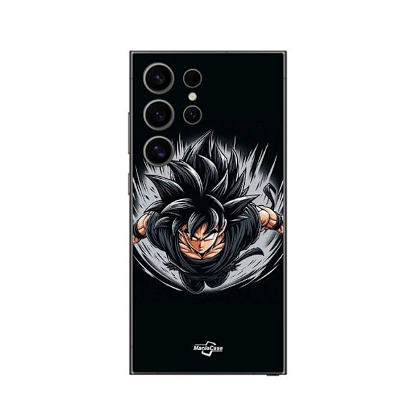 Telefonskal - Maniacase - Samsung Galaxy S24 Ultra - Mjuk - Silikon - Dragon Ball Black Goku Svart