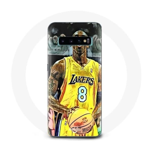 Cover til Samsung Galaxy S10 Plus Kobe Bryant Dunk Lakers 8 NBA Sort