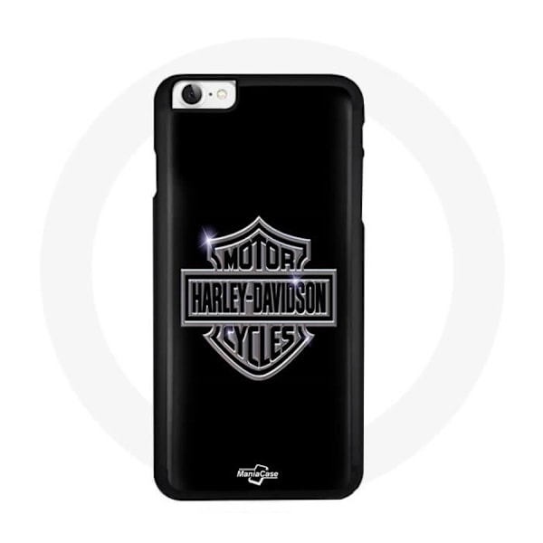 Coque - Maniacase - iPhone 4 - Svart - Plast Silikon - Harley Davidson-logotyp Svart