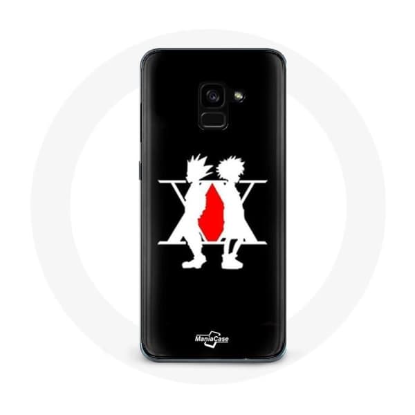 Cover til Samsung Galaxy A8 Plus Hunter x Hunter Manga Logo Sort
