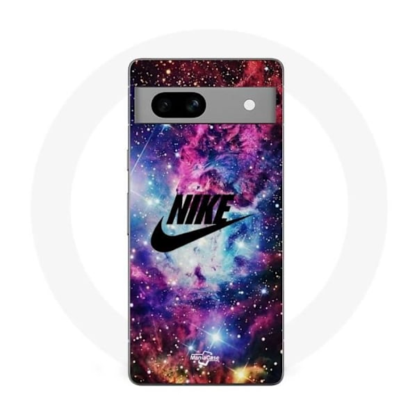 Coque Maniacase för Google Pixel 7a nike logotyp svart stiligt Rosa Violett Blå