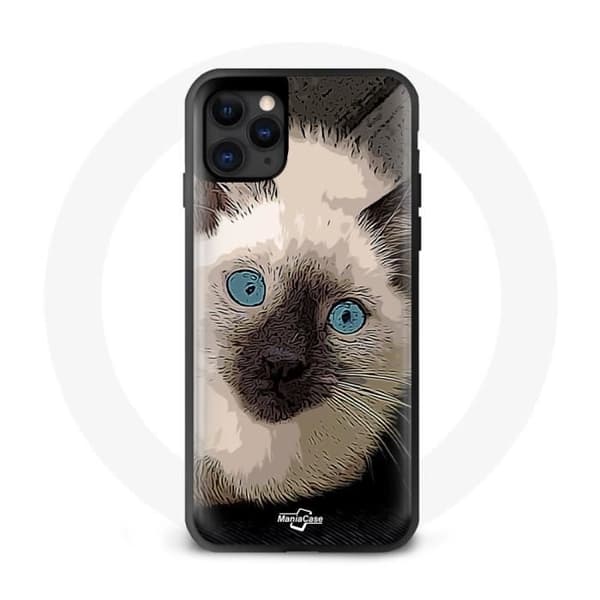 iPhone 12 Cover Siamesisk Kat