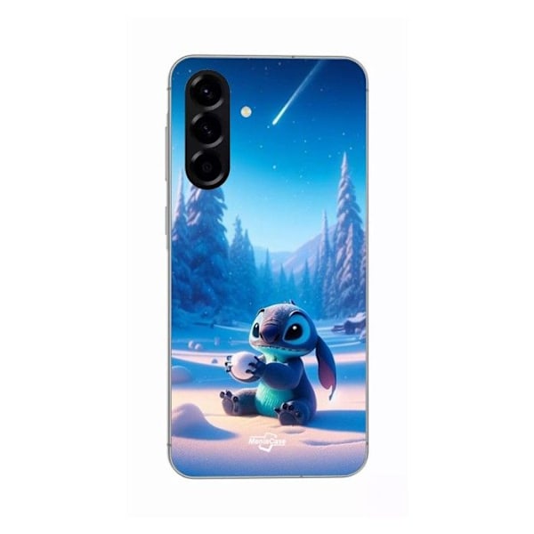 Coque - Maniacase - Samsung Galaxy A36 - Silikon - 3D - Söt snöflinga Svart