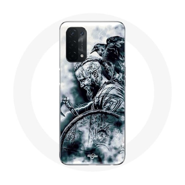 Coque för Oppo A74 5G vikings ragnar lothbrok sköld korp