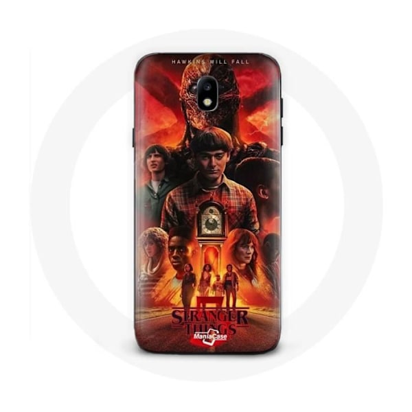 Coque - Maniacase - Samsung Galaxy J5 2017 - Mjuk - Svart - Stranger Things Säsong 5