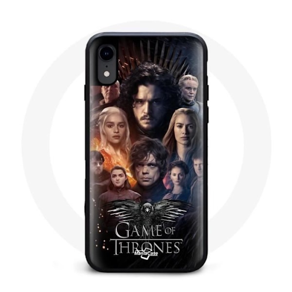 Coque för Iphone XS Max Game of Thrones Säsong 8 Iron Throne Affischen av Besättningen Logo Örn