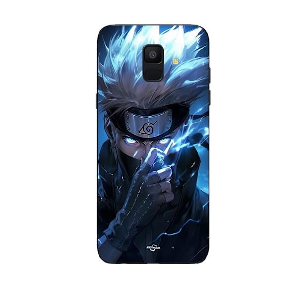 Coque Maniacase för Samsung Galaxy A8 2018 Kakashi Hatake anime fanart svart