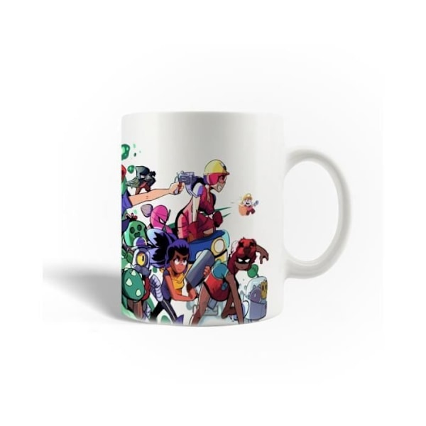 Mugg i keramik - Brawl Stars - 30cl - Vit - Diskmaskinsvänlig - Rund
