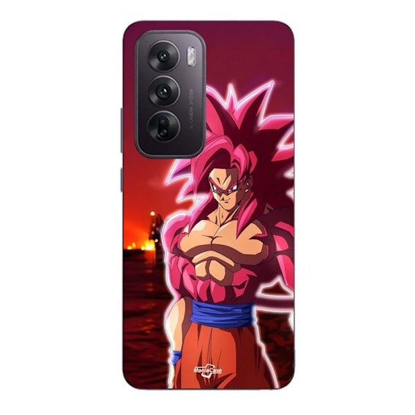 Coque För Oppo Reno 12 5g Dragon Ball DAIMA GOKU SSJ4 Maniacase Svart